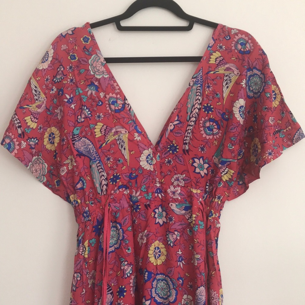 5⭐️ FAV BESTSELLER boho Lovebird half moon dress - Picture 5 of 7